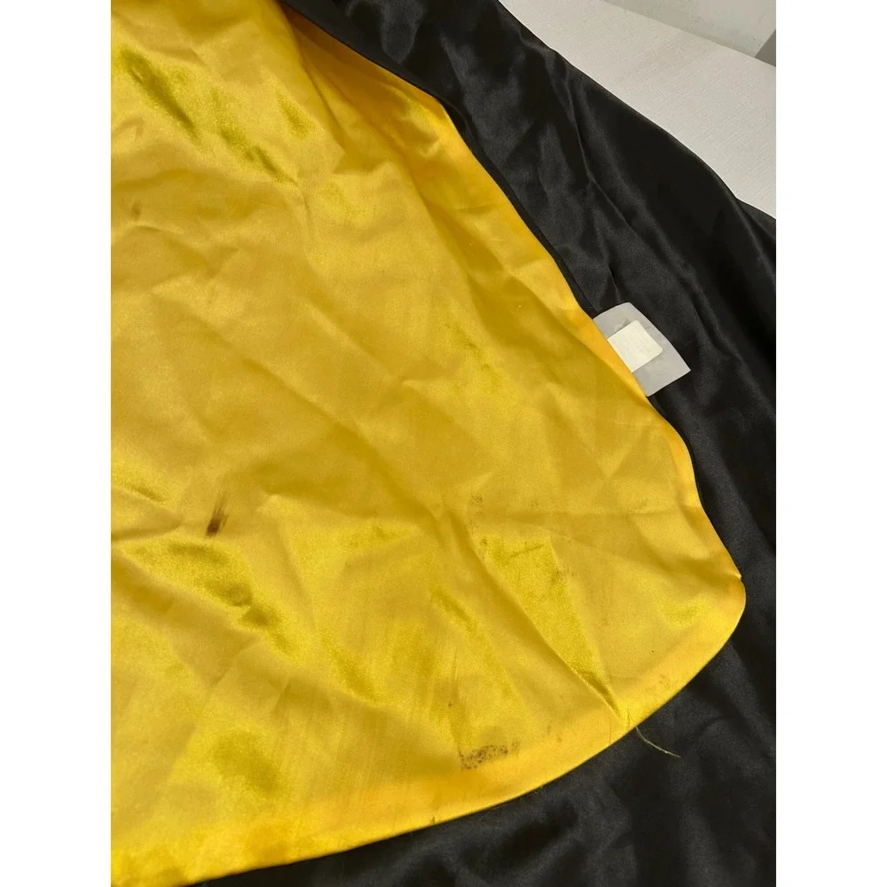 Storybook Wishes Cape OS Black Gold Star Reversible Costume Kids